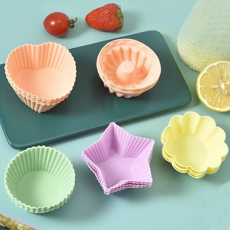 Wholesale Round Star Silicone Cake Decorating Mold Tools Baking Sets Pasrty Includes Flower Rose Shape Molds Plastic Cake Molds