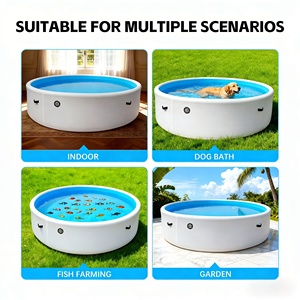 Bains à remous gonflables en bâche PVC double couche au design moderne, <span class=keywords><strong>pour</strong></span> 2 à 4 personnes, autoportants, bain de glace extérieur, <span class=keywords><strong>spa</strong></span> de récupération avec refroidisseur - Product Image 2