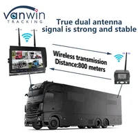 Sistema de Visión Trasera Inalámbrico Digital AHD de 7 Pulgadas, Cámara de Reversa para Camión, Monitor TFT Inalámbrico para Automóvil