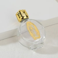 Vente en gros 15ml conception religieuse petites mini bouteilles d'eau bénite artisanat catholique