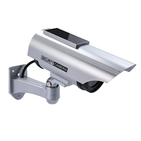 Nouvelle caméra de sécurité factice à énergie solaire caméra balle caméra CCTV factice lumière de sécurité extérieure