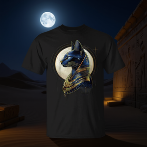 Camiseta con diseño de gato Bastet del dios egipcio, mitología del antiguo Egipto, diseño unisex, talla para adultos - Product Image 3