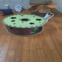 Lit pour chat en feutre aiguilleté écologique, forme de donut, tunnel confortable, nid pour chat pour jouer et se reposer