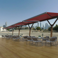 Parasol de balcon rétractable épaissi pliable, abri contre la pluie pour porte de cour, auvent extérieur en alliage d'aluminium et polyuréthane