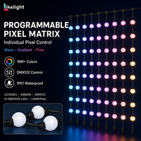 Luces de Cadena de Bolas de Píxeles Inteligentes RGB Direccionables DMX512 UCS2903 de 50 mm, DC24V, IP67, Impermeables, para Decoración Navideña en Exteriores