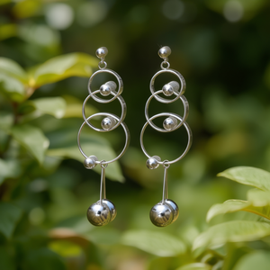 ต่างหูแฟชั่นทรงหยดน้ำ สแตนเลสสตีล 316L ชุบทอง PVD ทนทาน สวยงาม โดดเด่น - Product Image 3