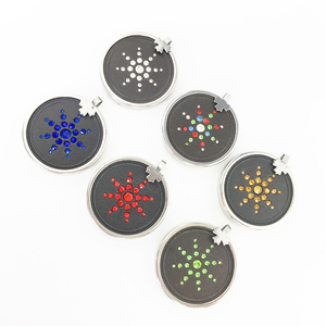 Colgante de Energía Cuántica de Piedra Volcánica Ecamaz, 2000 Iones, Bio Glass, Color Diamante, Collar con Caja y Logotipo OEM, Directo de Fábrica - Product Image 4