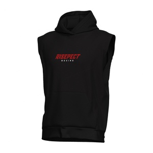 เสื้อฮู้ดแขนกุดสำหรับนักมวยประสิทธิภาพสูง เหมาะสำหรับการวอร์มอัพและการฝึกซ้อม ผลิตจากผ้าฝ้ายผสมเนื้อนุ่ม ช่วยให้คุณพร้อมสำหรับการต่อสู้ - Product Image 1