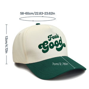 Casquettes de baseball trucker sportives et d'extérieur à 5 panneaux avec logo brodé profond, de haute qualité, vente en gros directe d'usine de casquettes et chapeaux de Chine - Product Image 2