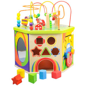 Abacus rotatif <span class=keywords><strong>Cube</strong></span> boîte au trésor éducatif <span class=keywords><strong>en</strong></span> <span class=keywords><strong>bois</strong></span> forme correspondant jouets Instrument de musique pour les enfants - Product Image 1