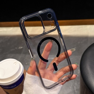 Coques de téléphone portable transparentes en TPU antichoc et anti-chute avec protection magnétique intégrale pour iPhone 17 Pro Max - Product Image 5