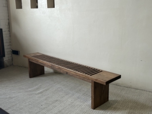 <span class=keywords><strong>Banc</strong></span> en bois massif de style vintage, sculpté à la main, finition antique - Product Image 4
