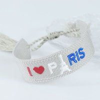 Bracelets d'amitié tissés avec lettres brodées Palestine, décor brodé, cadeaux Cyin