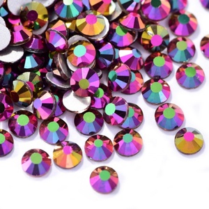 Cristaux opales bleus de haute qualité SS3-SS30 à dos plat, pierres non thermocollantes à coller pour le nail art - Product Image 4