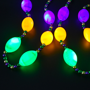 Couronne <span class=keywords><strong>de</strong></span> roi lumineuse pour le Mardi Gras et énormes ampoules en acrylique <span class=keywords><strong>Fleur</strong></span> <span class=keywords><strong>de</strong></span> <span class=keywords><strong>Lys</strong></span>, collier à breloques lumineux à LED clignotantes - Product Image 5