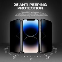HEYBINGO X-MAN 2.5D Verre trempé anti-reflet haute transparence 0,3 mm pour 13 Pro Max
