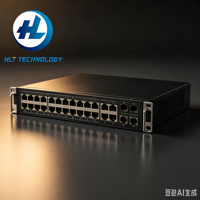 Switch Gigabit PoE+ Administrado de 24 Puertos 1300-24P-4X con 4 Uplinks SFP+ de 10G, Presupuesto de Energía de 195W, Enrutamiento Estático L3, Administración Segura