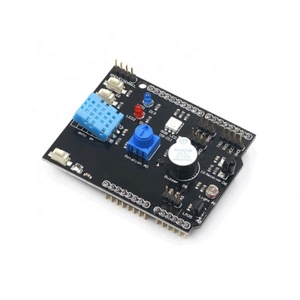 Carte de capteurs multifonction 9 en 1, carte d'extension DHT11 LM35, température et humidité pour Arduino UNO, récepteur IR LED RGB, buzzer - Product Image 1