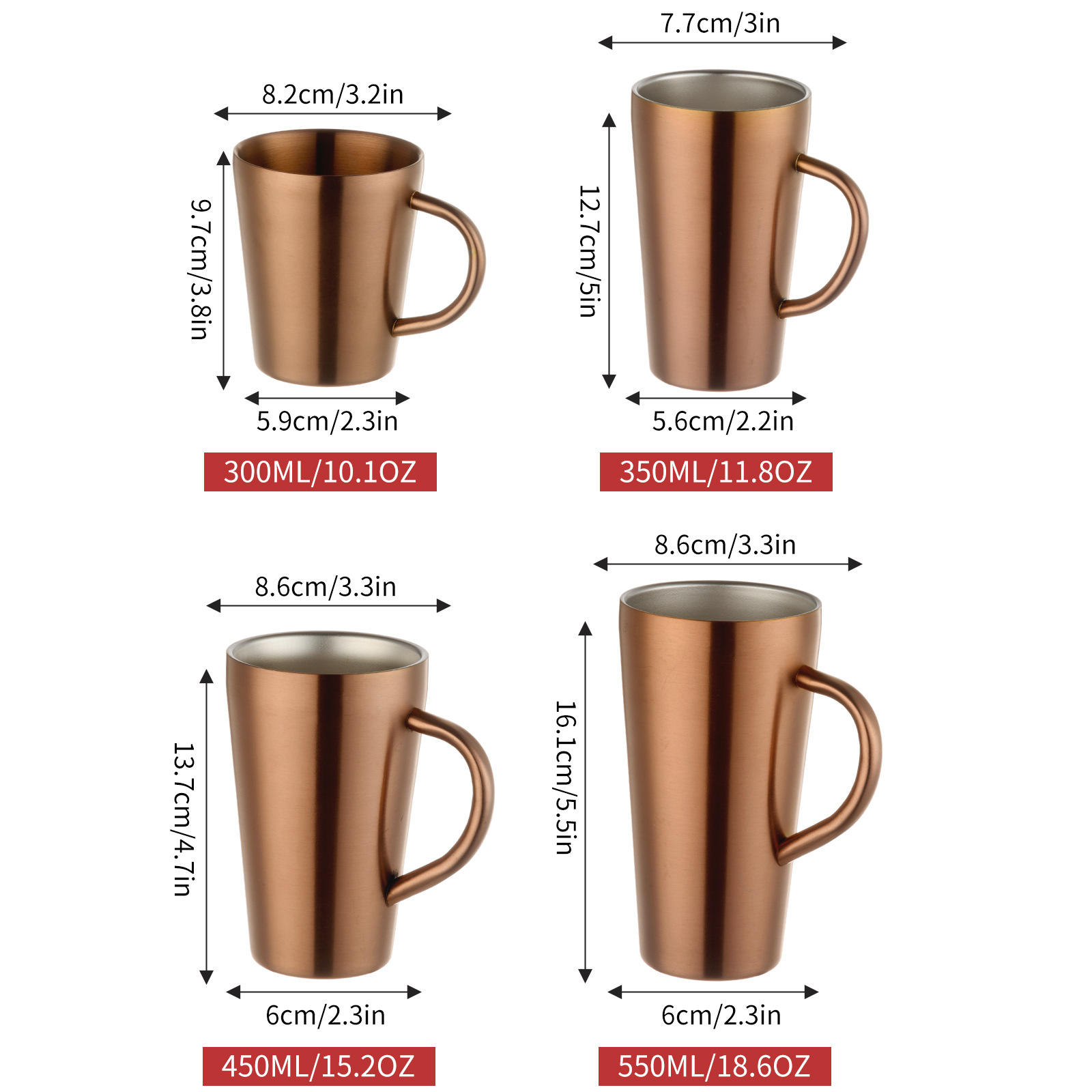 แก้วน้ำสีโรสโกลด์