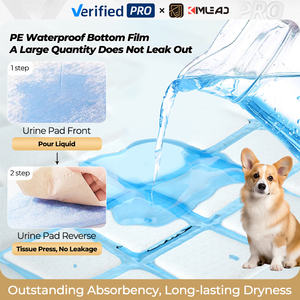 Alfombrilla azul para mascotas y orinal de entrenamiento para cachorros, paquete de almohadillas enrollables para mascotas - Product Image 4