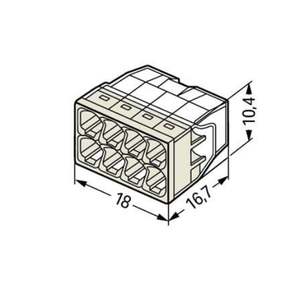 Germany WAGO 2273-208 Compact 2.5² Terminal Block Eight-Hole <b>Wire</b> Connector for Quick Wiring - Product Image 4