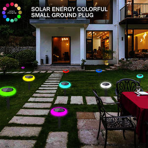 IP65 imperméabilisent la lumière solaire de déco de rvb pour l'arrière-cour, lumière de tache solaire de fantaisie portative extérieure lumineuse d'arrière-cour - Product Image 3