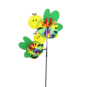 Vente haut de gamme Antique abeille dessin animé motif enfants moulin à vent tissu produits extérieur <span class=keywords><strong>jardin</strong></span> <span class=keywords><strong>d</strong></span>écoration fête mise en page - Product Image 2