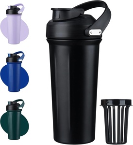 BPA Free Double Layer Sport <b>Shaker</b> for Blender <b>Bottle</b> Custom Gym Plastic Gym Container for Protein for Camping - Product Image 1