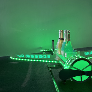 RICHSHINING, presentador de botella LED con forma de avión acrílico personalizado para cubos de hielo para pubs nocturnos, fiestas KTV, bodas - Product Image 5