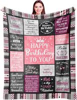 Couverture en flanelle personnalisée par sublimation pour femmes et filles, imprimée sur mesure, classique, tricotée, cadeaux d'anniversaire, 50"X60"