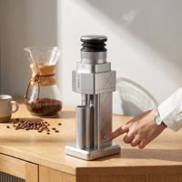 Moulin à café électrique en acier inoxydable, meule de 48 mm, boîtier en aluminium, capacité de 25-30 g, utilisation facile pour la maison, l'hôtel et le commerce