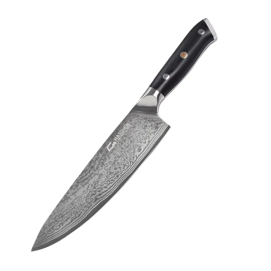 Японский Профессиональный кухонный нож AUS10 G10, 67 слоев, нож для шеф-повара, дамасский нож