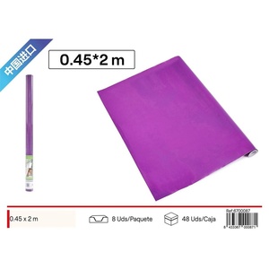 Rotolo di carta adesiva decorativa in viola scuro 0,45x2m