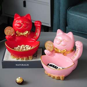 เครื่องประดับกุญแจทางเข้ารูปแมวนำโชคของตกแต่งห้องนั่งเล่นของตกแต่งบ้านพิธีขึ้นบ้านใหม่ของขวัญสำหรับการเปิด - Product Image 2