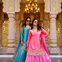 Ensemble Lehenga Choli brodé traditionnel pour femme, tenue ethnique longue, idéal pour mariage et festivals, en coton extensible et coupe ample