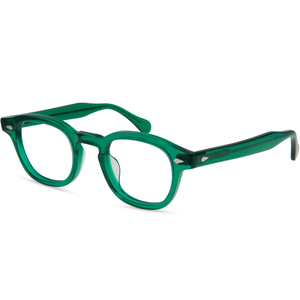 Mới Nhất 60S Retro Khung Chất Lượng Cao Johnny Sâu Phong Cách Cổ Điển Quang Học Nhập Khẩu Acetate Tùy Chỉnh Logo 17 Màu Sắc - Product Image 1