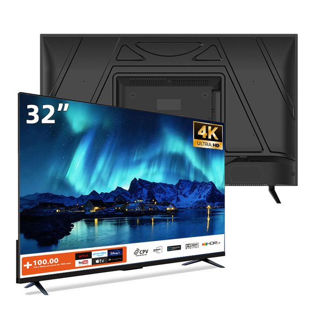 High Quality 32 Inch 4K UHD HDR Smart TV Android WiFi for LED Fast Processor Hotel TV Home Theater