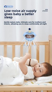 Ventilador de Bebé Plegable Tipo Pulpo, <span class=keywords><strong>Mini</strong></span> Ventilador USB Portátil sin Aspas para Cochecito, <span class=keywords><strong>Cuna</strong></span>, Cama, Refrigeración Diaria para Bebés - Product Image 2