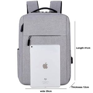 New Custom Big Capacity <b>Computer</b> Bag Laptop <b>Backpack</b> With USB Charging Business Logo for Daily Use - Product Image 4