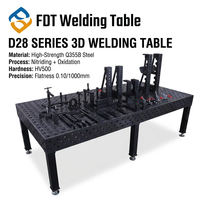 Table de soudage flexible 3D en acier nitrué, plateforme de serrage modulaire, poste de travail de soudage polyvalent pour le soudage et la fixation