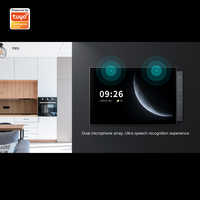 Panneau de contrôle intelligent mural Wi-Fi Zigbee 10,1 pouces avec écran OLED Tuya, contrôle vocal par application et design coulissant