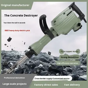 Pico Eléctrico <span class=keywords><strong>Hexagonal</strong></span> de 65 mm, Alta Potencia, Grado Industrial, Uso Pesado, para Demolición de Hormigón, Especial para Ingeniería - Product Image 3