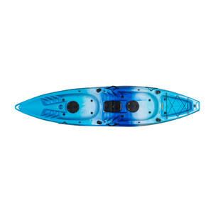 Kayak Doble de Plástico Reforzado de 4M+ para Pesca en Lagos y Ríos, Canoa Resistente para Tres Personas con Remo, Uso Universal - Product Image 1