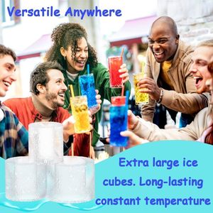 Molde de silicona cilíndrico sin BPA para cubitos de hielo, material de PC redondo para tazas de viaje, alimentos y accesorios de cocina al por mayor - Product Image 3