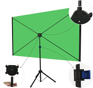 Écran <span class=keywords><strong>vert</strong></span> de 80 pouces avec trépied, chroma key <span class=keywords><strong>vert</strong></span>, écran <span class=keywords><strong>vert</strong></span> avec support, 183 x 106 cm, 16:9, panneau de <span class=keywords><strong>fond</strong></span> <span class=keywords><strong>vert</strong></span> portable - Product Image 4