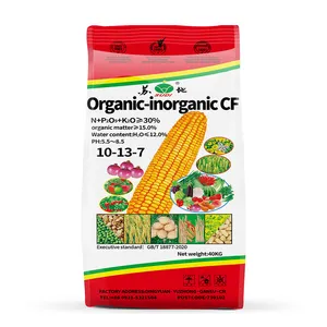 NPK(10-13-7) Orgánico 15% Regulación del crecimiento de cultivos Fertilizante compuesto orgánico-inorgánico