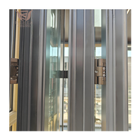 Puertas Plegables de Triple Hoja, Resistentes, de Doble Vidrio Templado, Impermeables, para Patio Exterior, Modernas, de Aleación de Aluminio, para Entrada Interior/Exterior