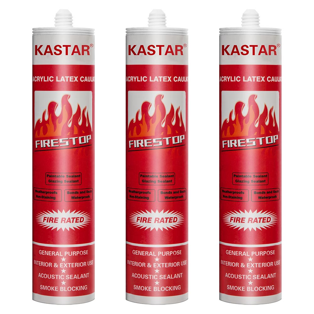 จีน OEM ทาสีทนไฟ Fire Rated อะคริลิคยืดหยุ่น Gap ซีล Sealant Firestop Acrylic Sealant