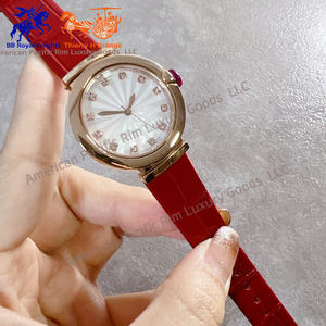 Reloj de Pulsera de Cuarzo de Lujo BVGRI para Mujer, Resistente al Agua, Correa de Cuero, Cristal de Aleación, Esfera Ovalada, Diseño Moderno con Manecillas, para Negocios - Product Image 2