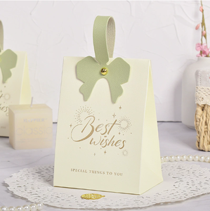Caja de Dulces para Boda con Lazo de Mano DAMAI, para Regalos de Invitados, Eventos Nupciales, Celebraciones de Compromiso, Caja de Papel Decorativa Premium - Product Image 2